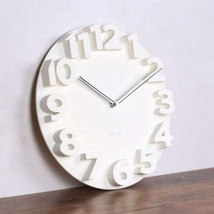 Orologio parete design moderno numeri 3D