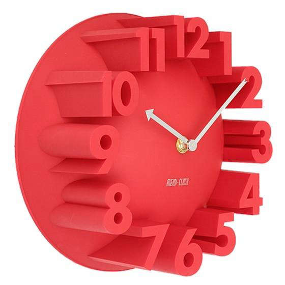 Orologio da parete design con numeri 3D