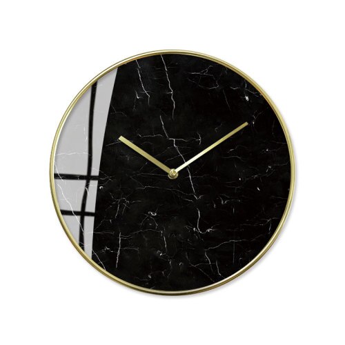 Orologio da parete effetto marmo bianco