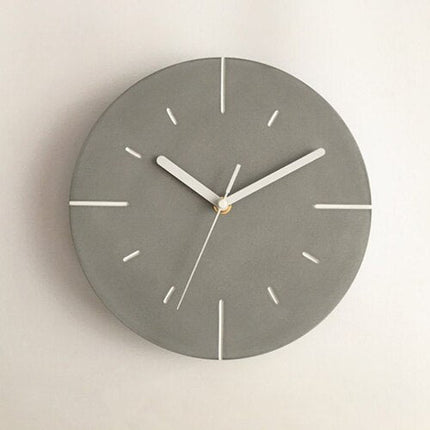 Orologio da parete moderno grigio cemento