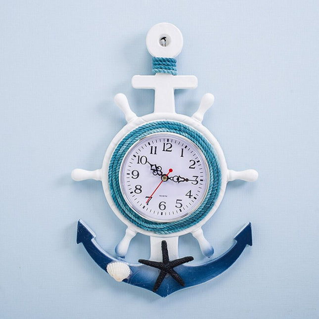 Orologio da parete stile marinaro ancora