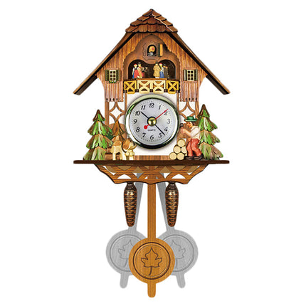 Orologio a cucù da parete decorato
