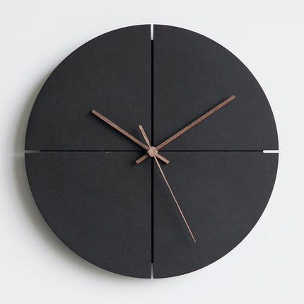 Orologio da parete nero design minimalista