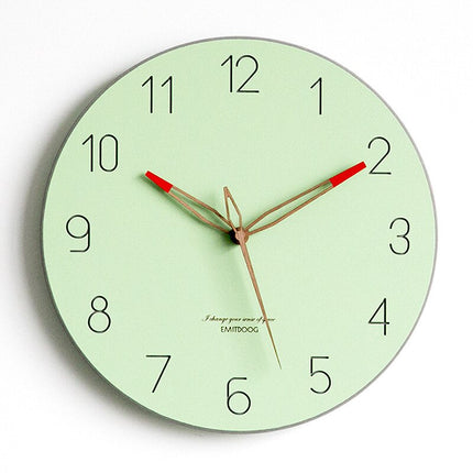Orologio da parete moderno giallo pastello