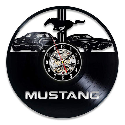 Orologio da parete vinile auto Mustang