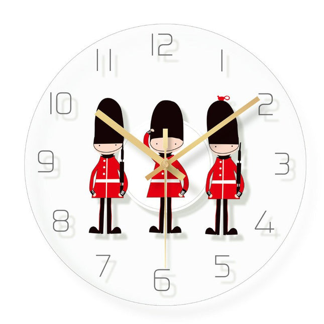 Orologio da parete volpe per bambini
