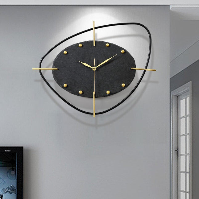 Orologio design da parete in ardesia