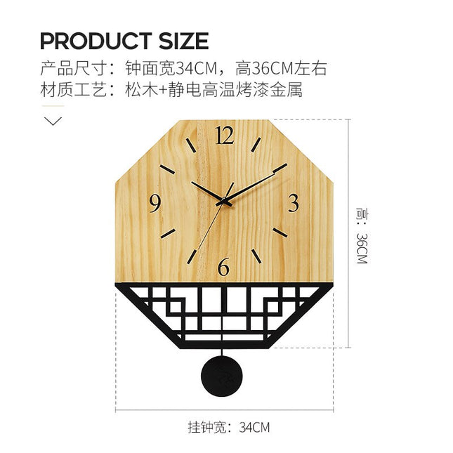 Orologio a pendolo design giapponese
