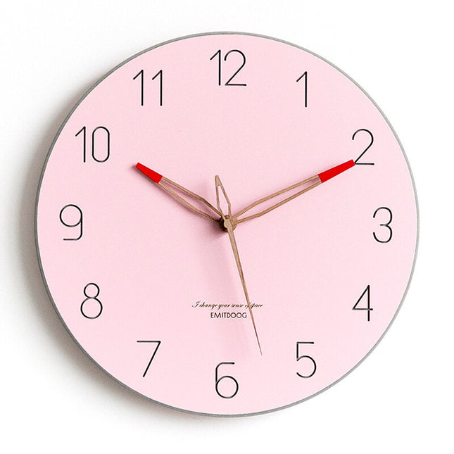 Orologio da parete moderno giallo pastello