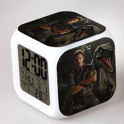 Sveglia a cubo digitale tema Jurassic Park