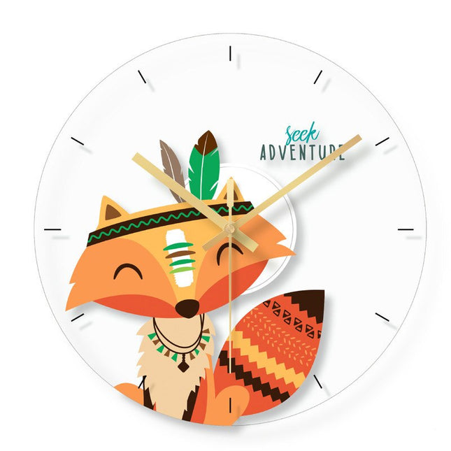 Orologio da parete volpe per bambini