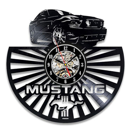 Orologio da parete vinile auto Mustang