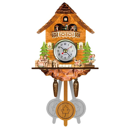 Orologio a cucù da parete decorato