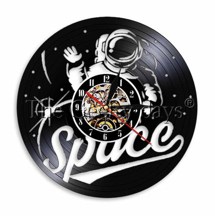 Orologio in vinile da parete astronauta