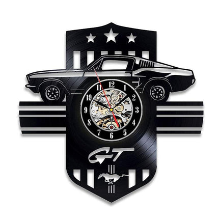 Orologio da parete vinile auto Mustang