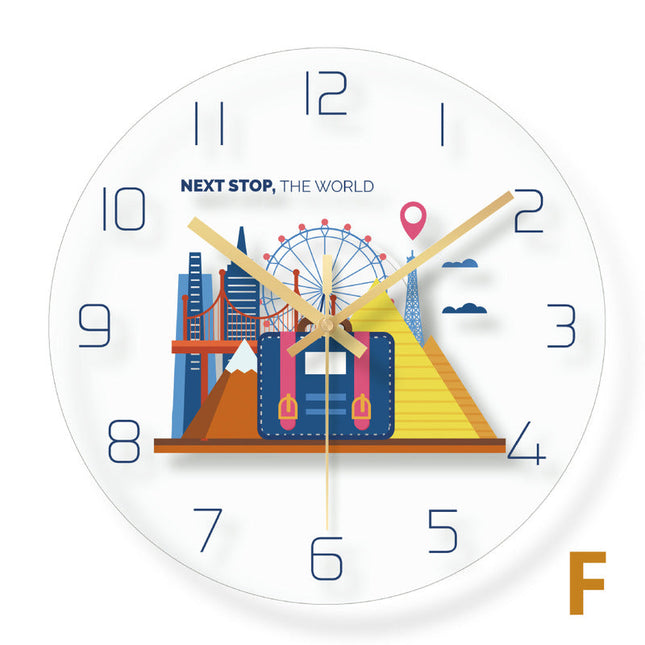 Orologio da parete volpe per bambini