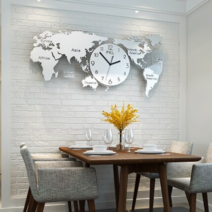 Orologio gigante mappamondo per cucina design