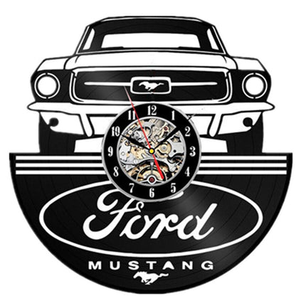 Orologio da parete vinile auto Mustang