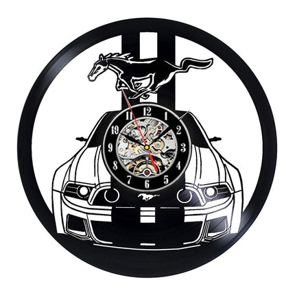 Orologio da parete vinile auto Mustang