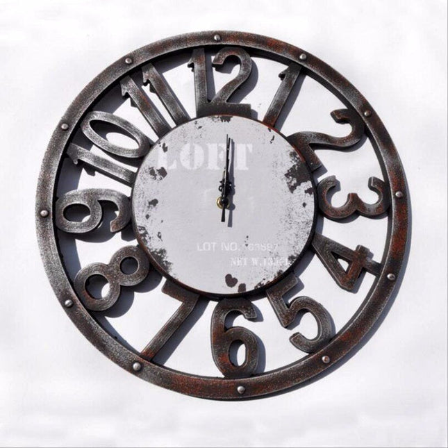 Orologio da parete rotondo stile loft