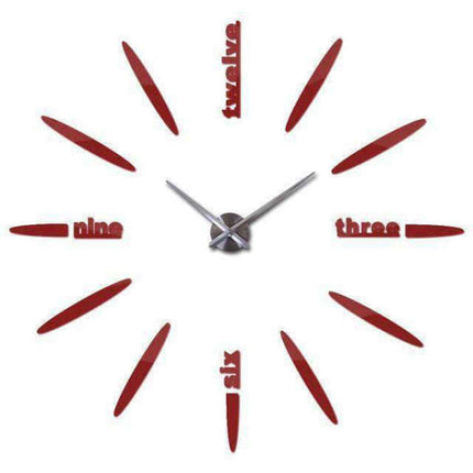 Orologio da parete adesivo design gigante