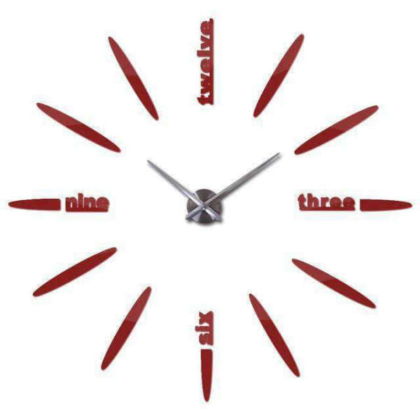 Orologio da parete adesivo design gigante