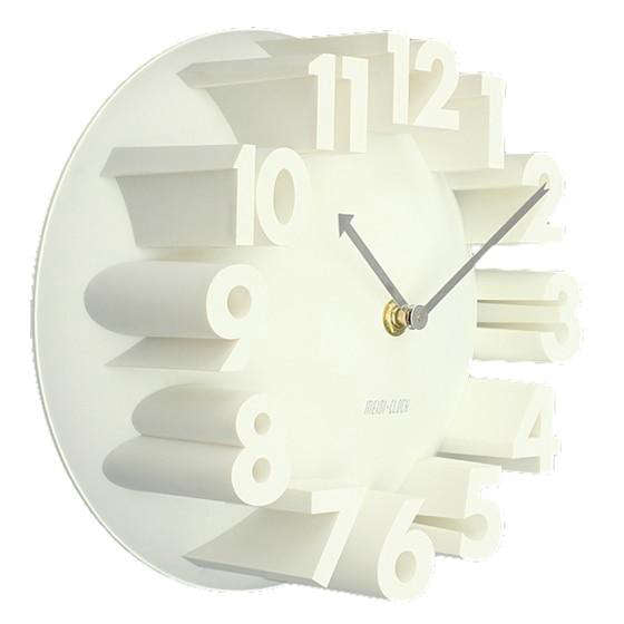 Orologio da parete design con numeri 3D