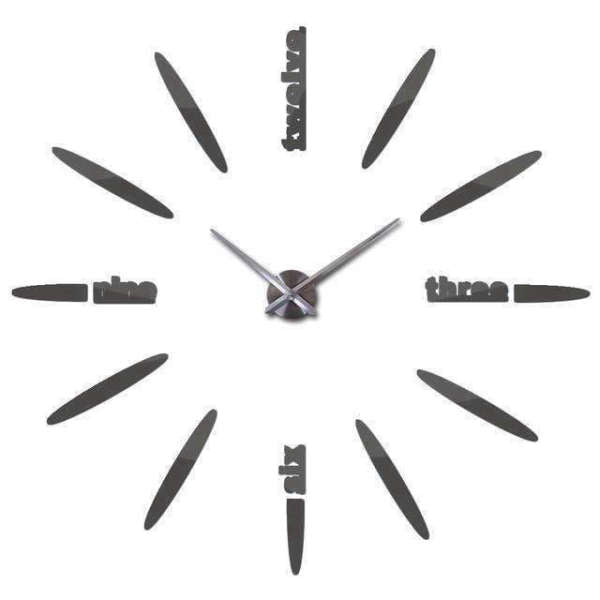 Orologio da parete adesivo design gigante