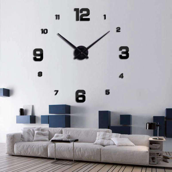 Orologio da parete adesivo grande design
