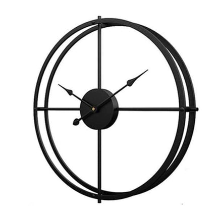 Orologio da parete nordico nero metallo