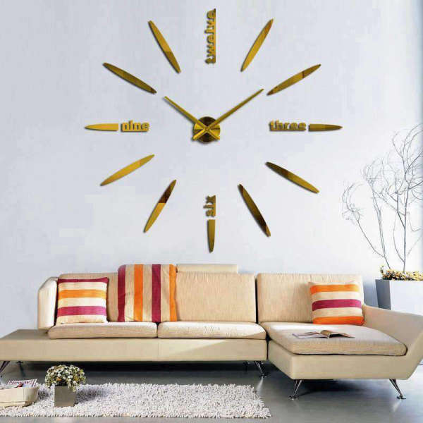 Orologio da parete adesivo design gigante
