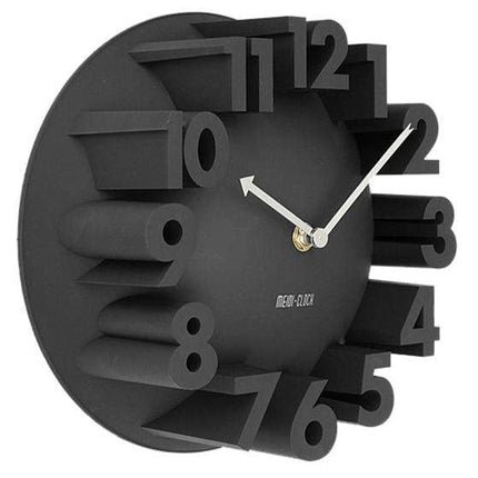 Orologio da parete design con numeri 3D