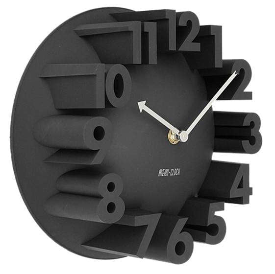 Orologio da parete design con numeri 3D