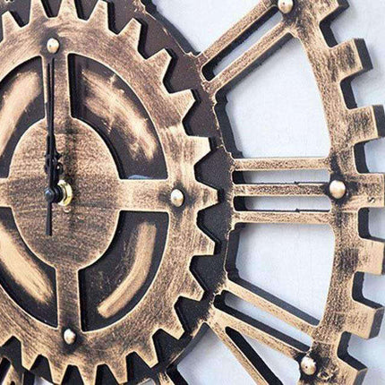 Orologio da parete industriale a ingranaggi
