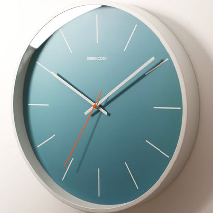 Orologio da parete rotondo scandinavo blu