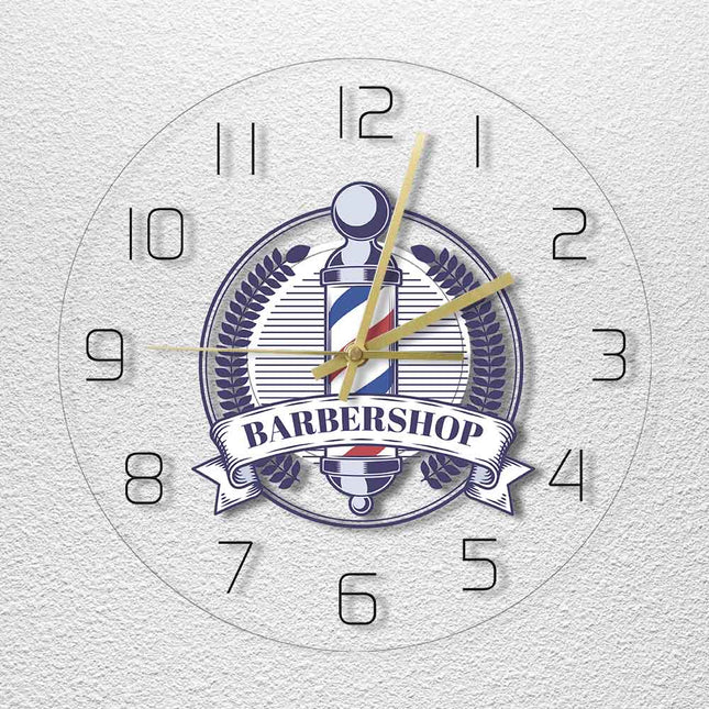 Orologio da parete a LED barbiere