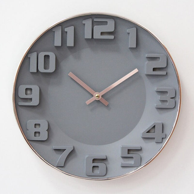 Orologio da parete moderno grigio 3D