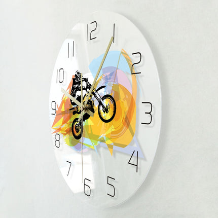 Orologio da parete a LED motocross