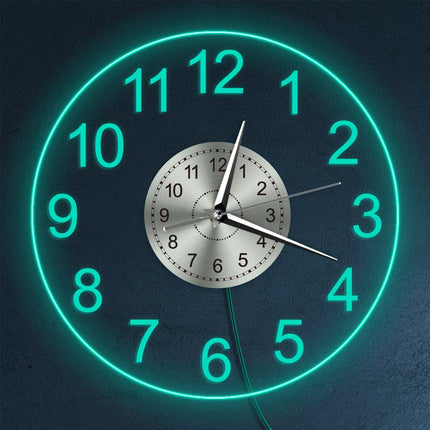 Orologio da parete luminoso numeri grandi