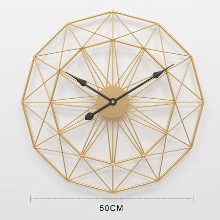 Orologio da parete in ferro geometrico