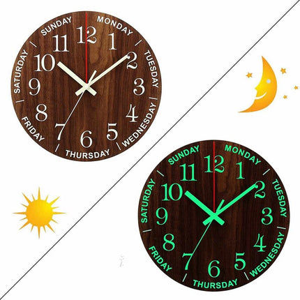 Orologio da parete legno giorni settimana