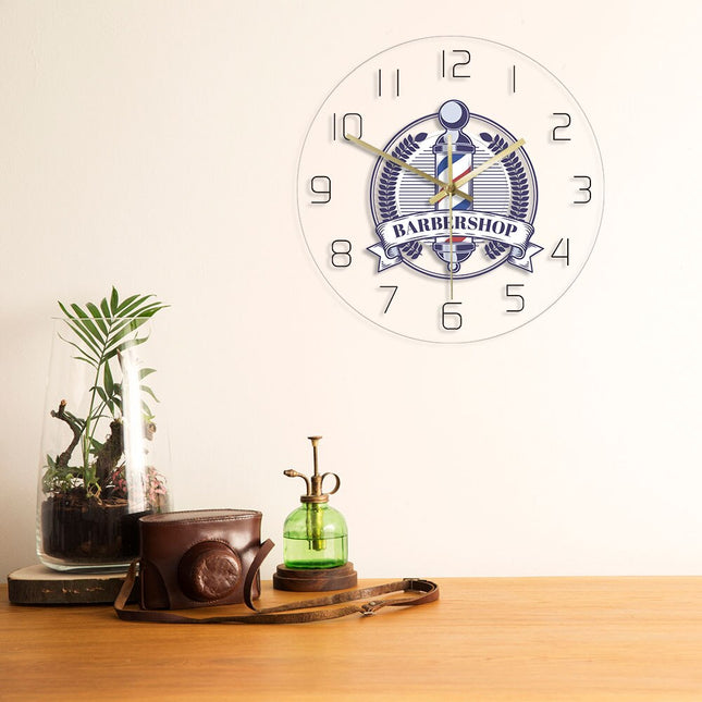 Orologio da parete a LED barbiere