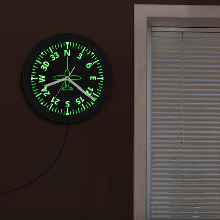 Orologio da parete luminoso indicatore volo