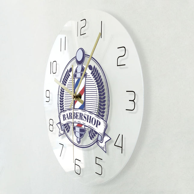 Orologio da parete a LED barbiere