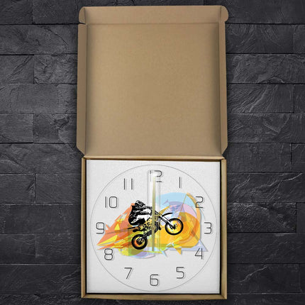 Orologio da parete a LED motocross