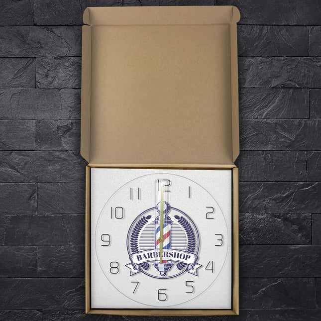 Orologio da parete a LED barbiere