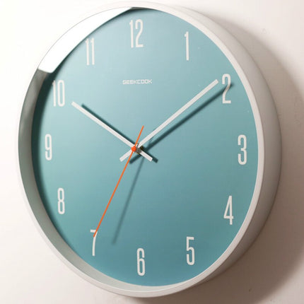 Orologio da parete rotondo scandinavo blu