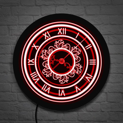 Orologio da parete LED design barocco