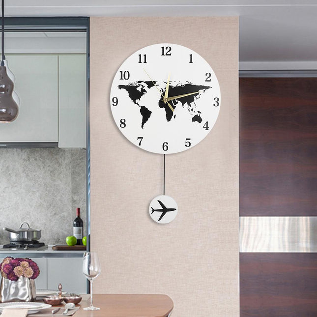Orologio da parete mappamondo con pendolo