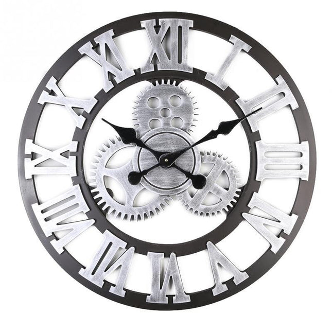 Orologio da parete grande con ingranaggi